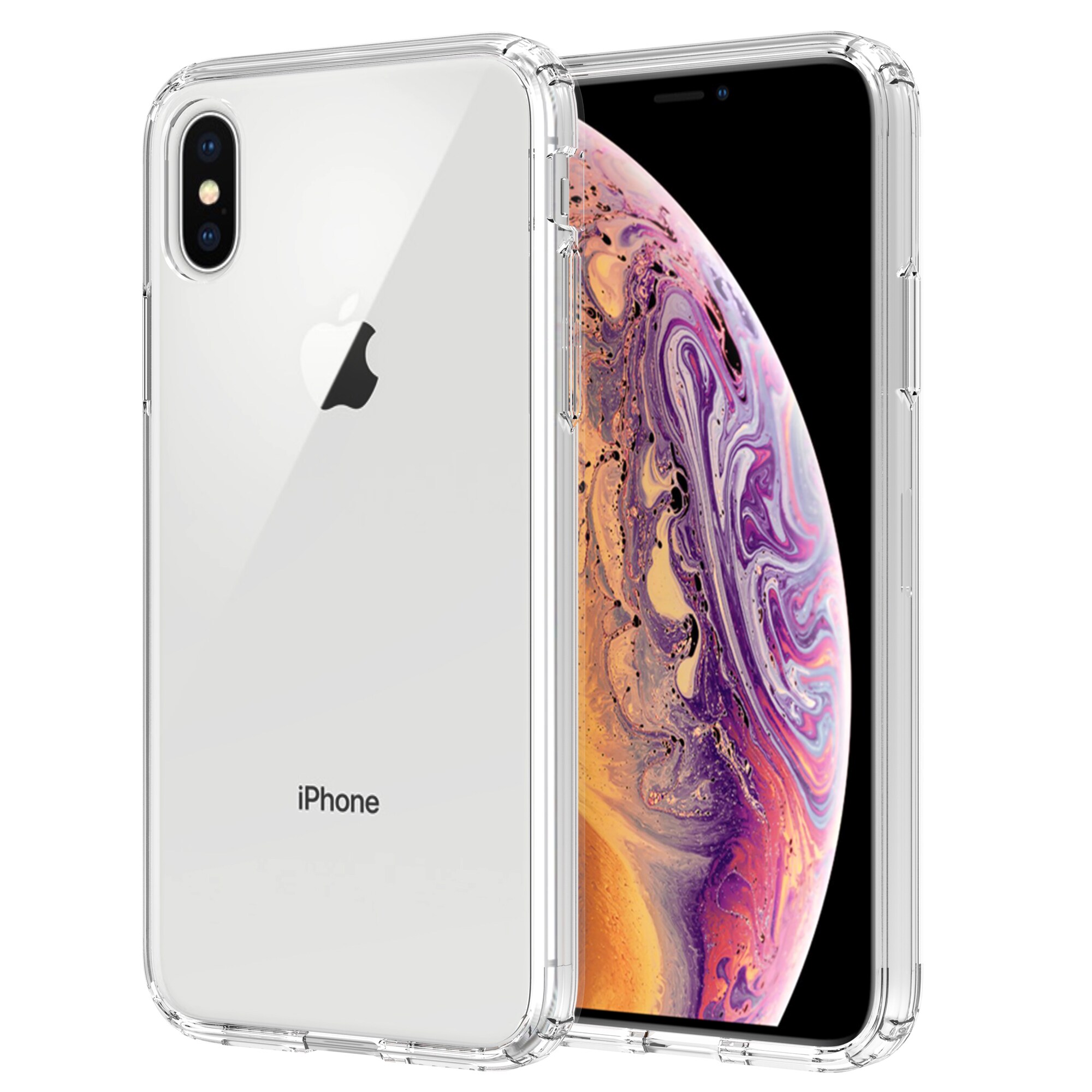 iPhone X/XS Crystal Hybrid-deksel, Gjennomsiktig