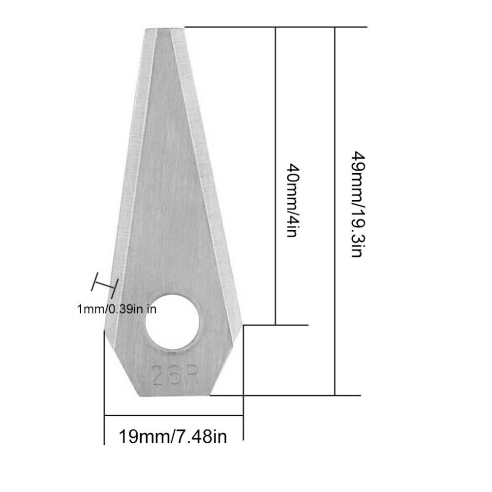 9-pakning robotgressklipperkniver for Bosch Indego XS 300