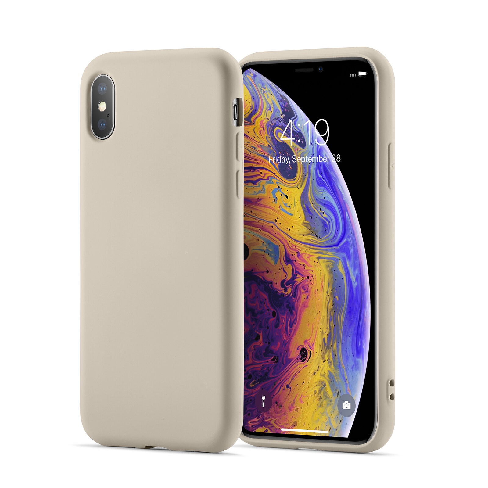 iPhone X/XS Deksel i TPU, Beige