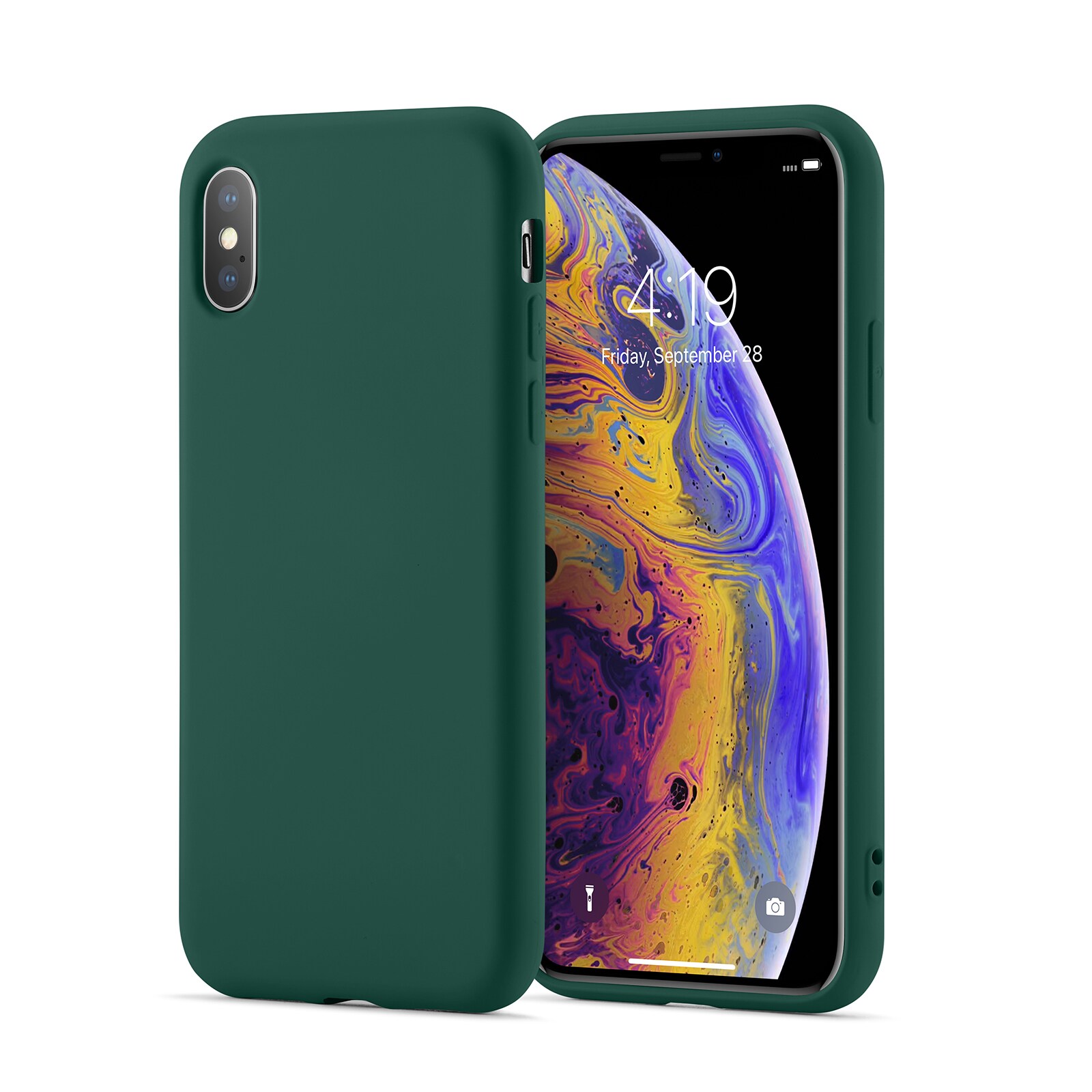 iPhone X/XS Deksel i TPU, Grønn