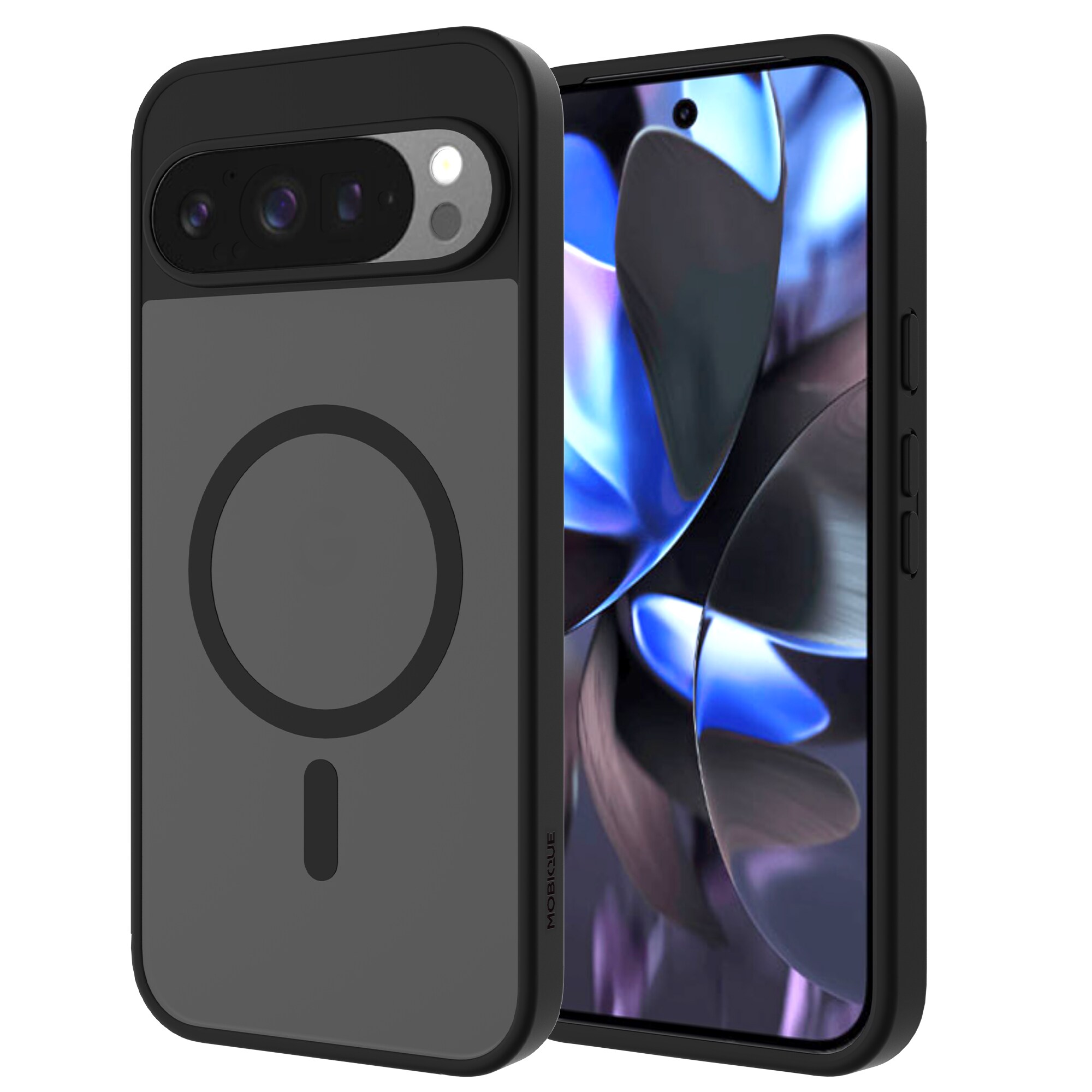 Google Pixel 9 Pro XL Hybrid-deksel Magnetisk, Frosted Black