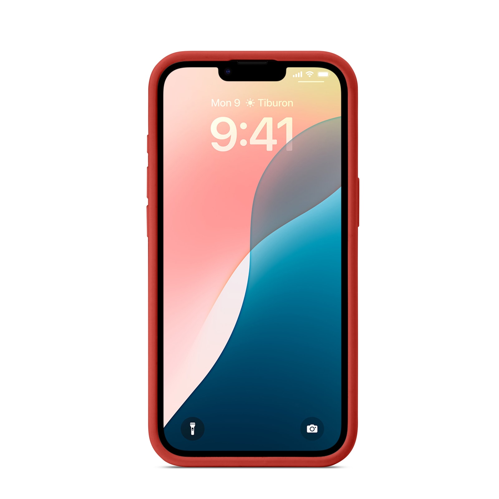 iPhone 16e Magnetisk silikon-deksel , Lava Red