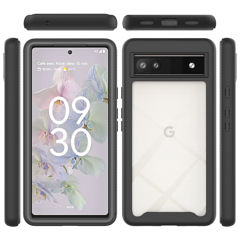 Google Pixel 6a Deksel Full Protection, Svart