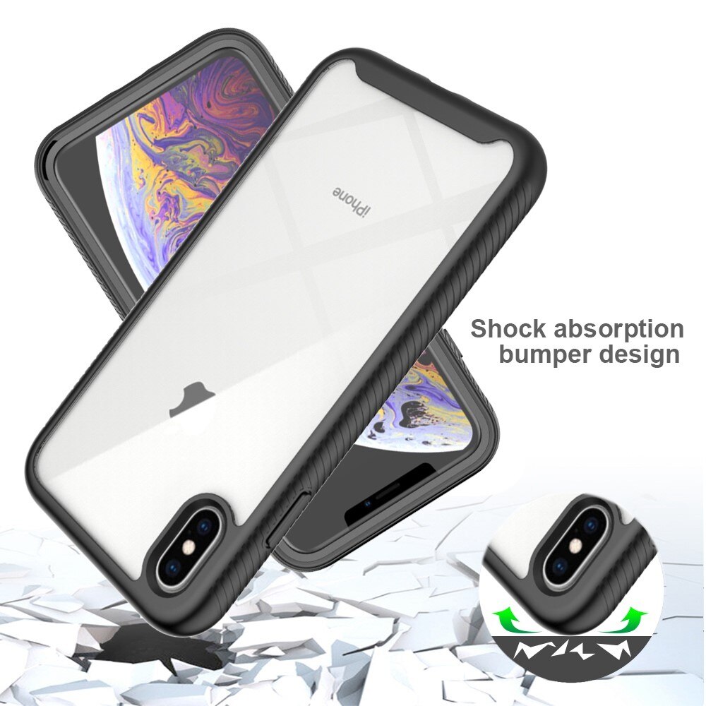 iPhone Xs Max Deksel Full Protection, Svart