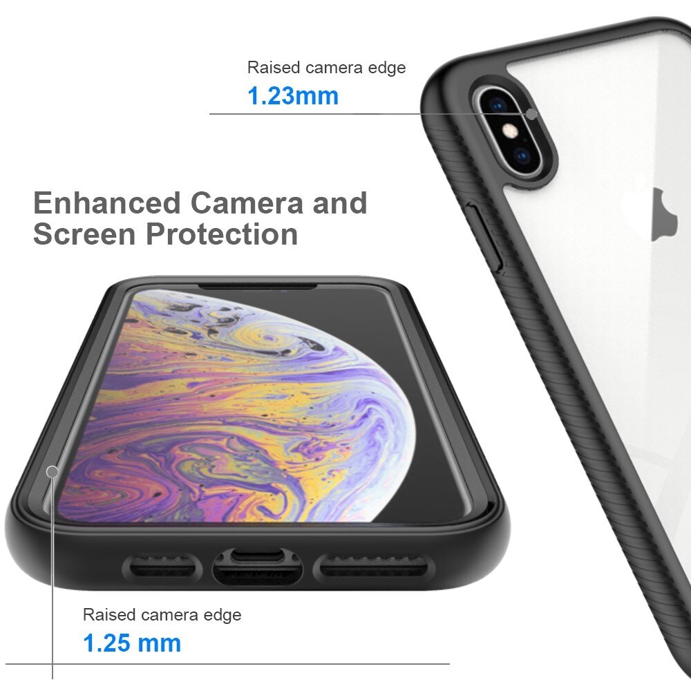 iPhone Xs Max Deksel Full Protection, Svart