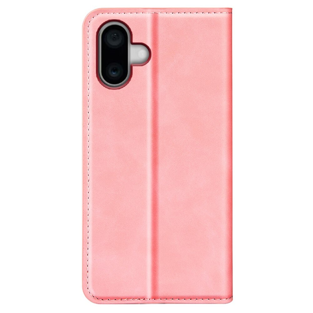 iPhone 16 Slankt etui med kortlomme, Rosa