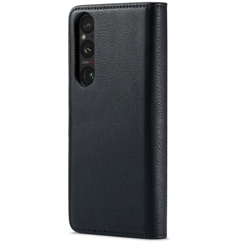 Sony Xperia 1 VI Lommeboketui med avtakbart deksel, Black