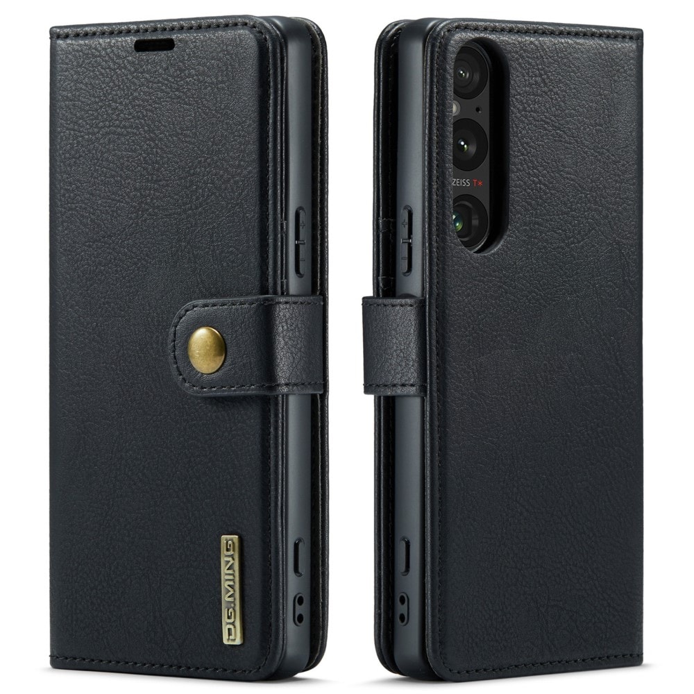 Sony Xperia 1 VI Lommeboketui med avtakbart deksel, Black