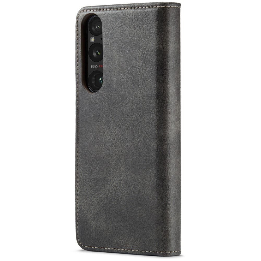 Sony Xperia 1 VI Lommeboketui med avtakbart deksel, Brown