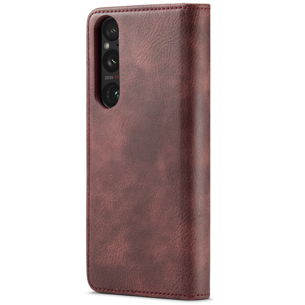 Sony Xperia 1 VI Lommeboketui med avtakbart deksel, Red