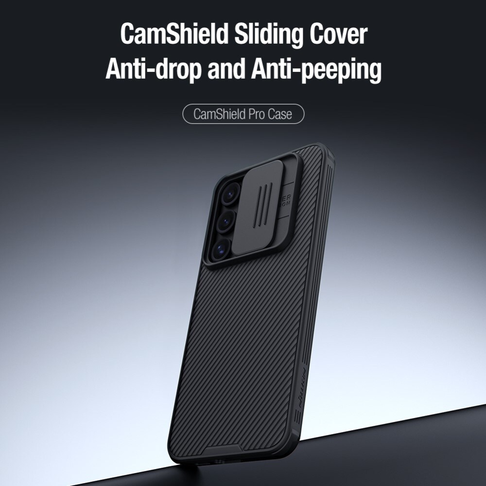 Samsung Galaxy S24 FE Deksel med kameralinsebeskyttelse - CamShield, Svart