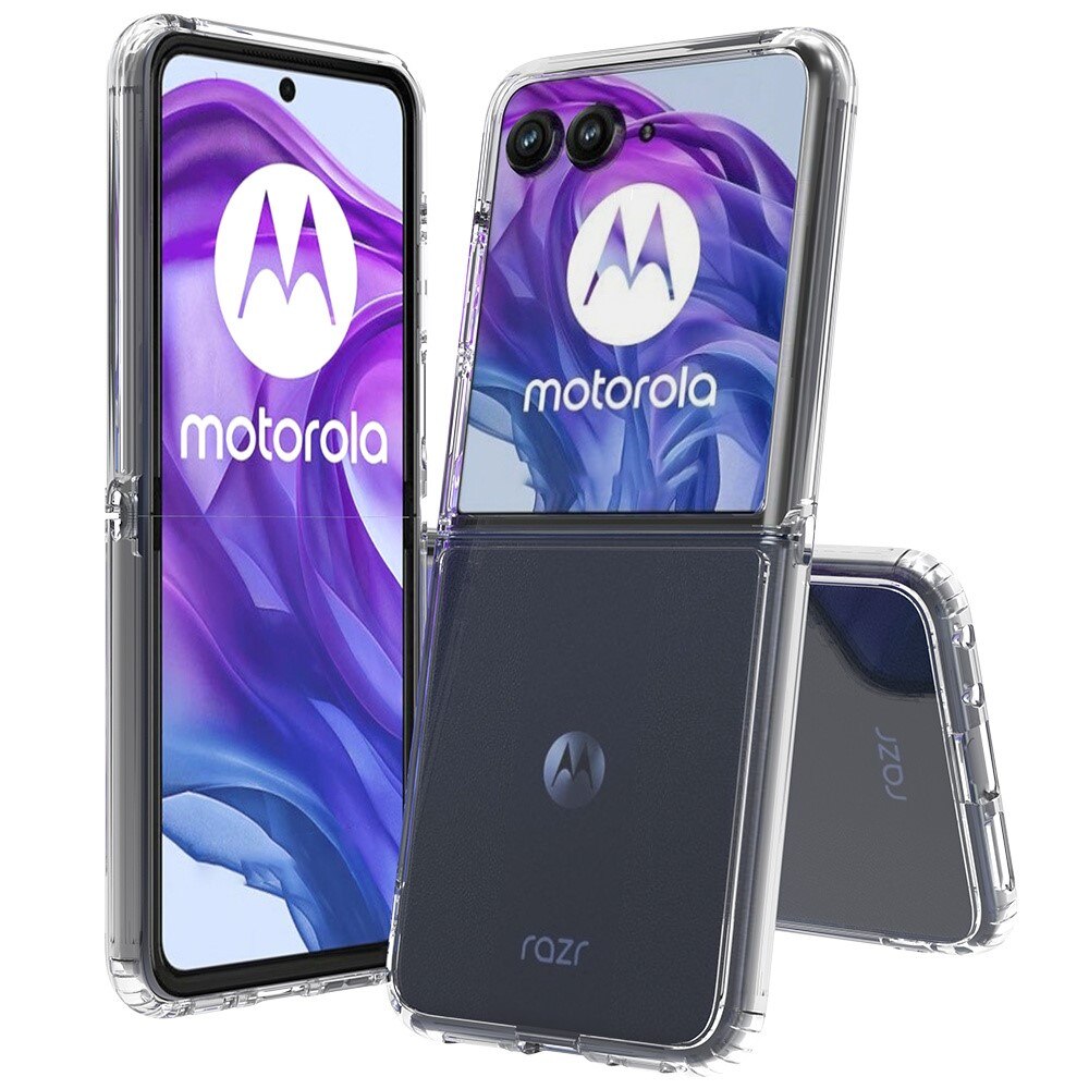 Motorola Razr 50 Ultra Crystal Hybrid-deksel, Gjennomsiktig