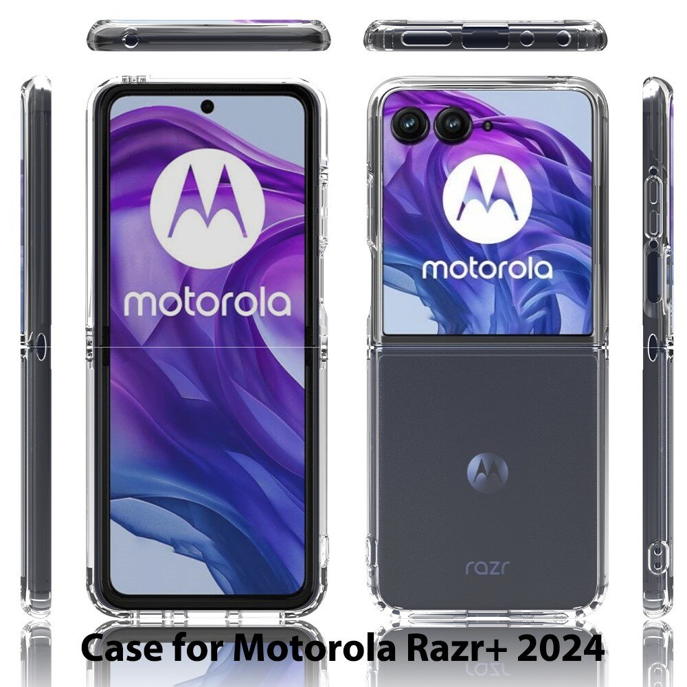 Motorola Razr 50 Ultra Crystal Hybrid-deksel, Gjennomsiktig