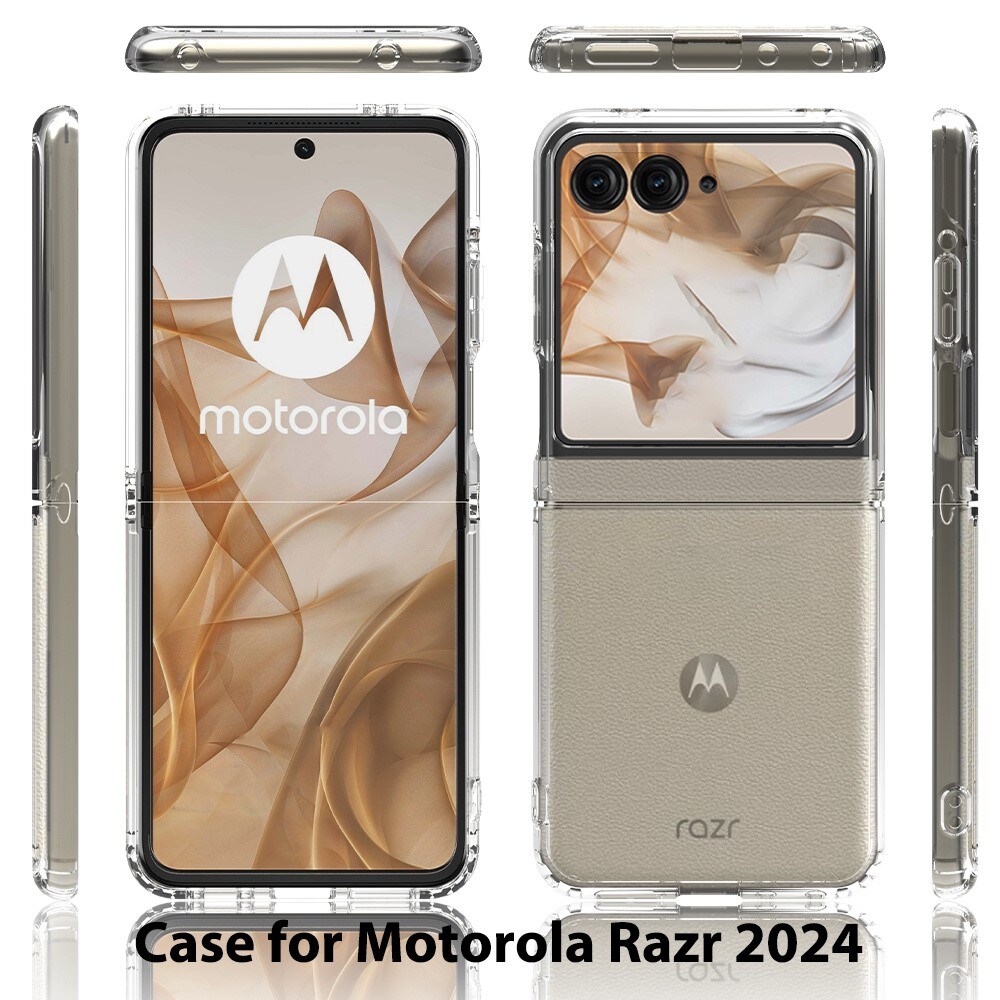 Motorola Razr 50 Crystal Hybrid-deksel, Gjennomsiktig