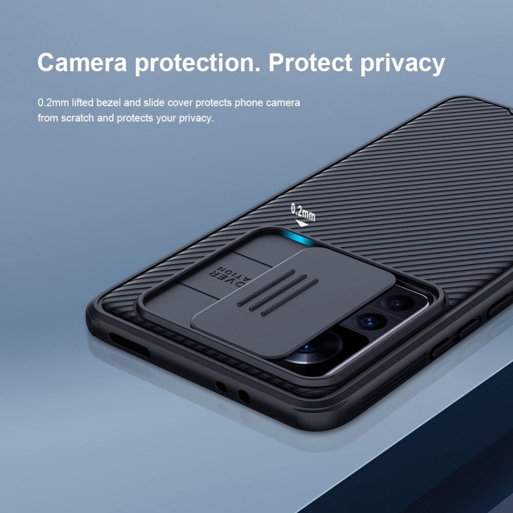 Xiaomi 12T Deksel med kameralinsebeskyttelse - CamShield, Svart