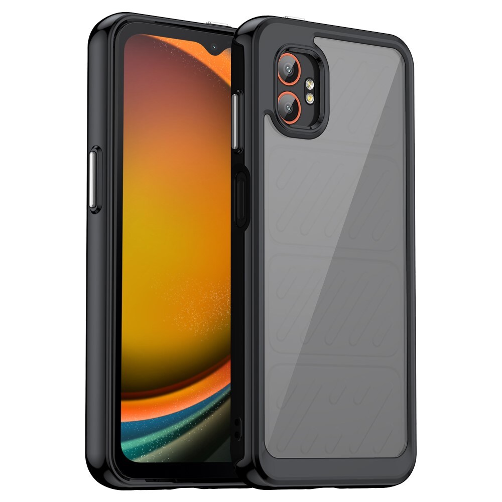 Samsung Galaxy Xcover 7 Pro Crystal Hybrid-deksel, Svart