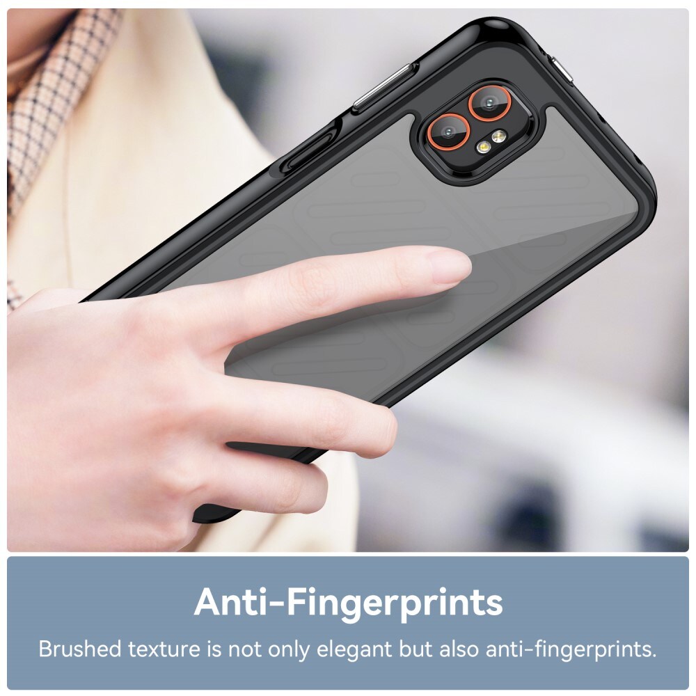 Samsung Galaxy Xcover 7 Pro Crystal Hybrid-deksel, Svart
