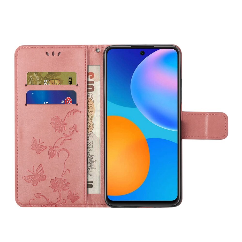 Xiaomi 12T/12T Pro Mobiletui med sommerfugler, Rosa