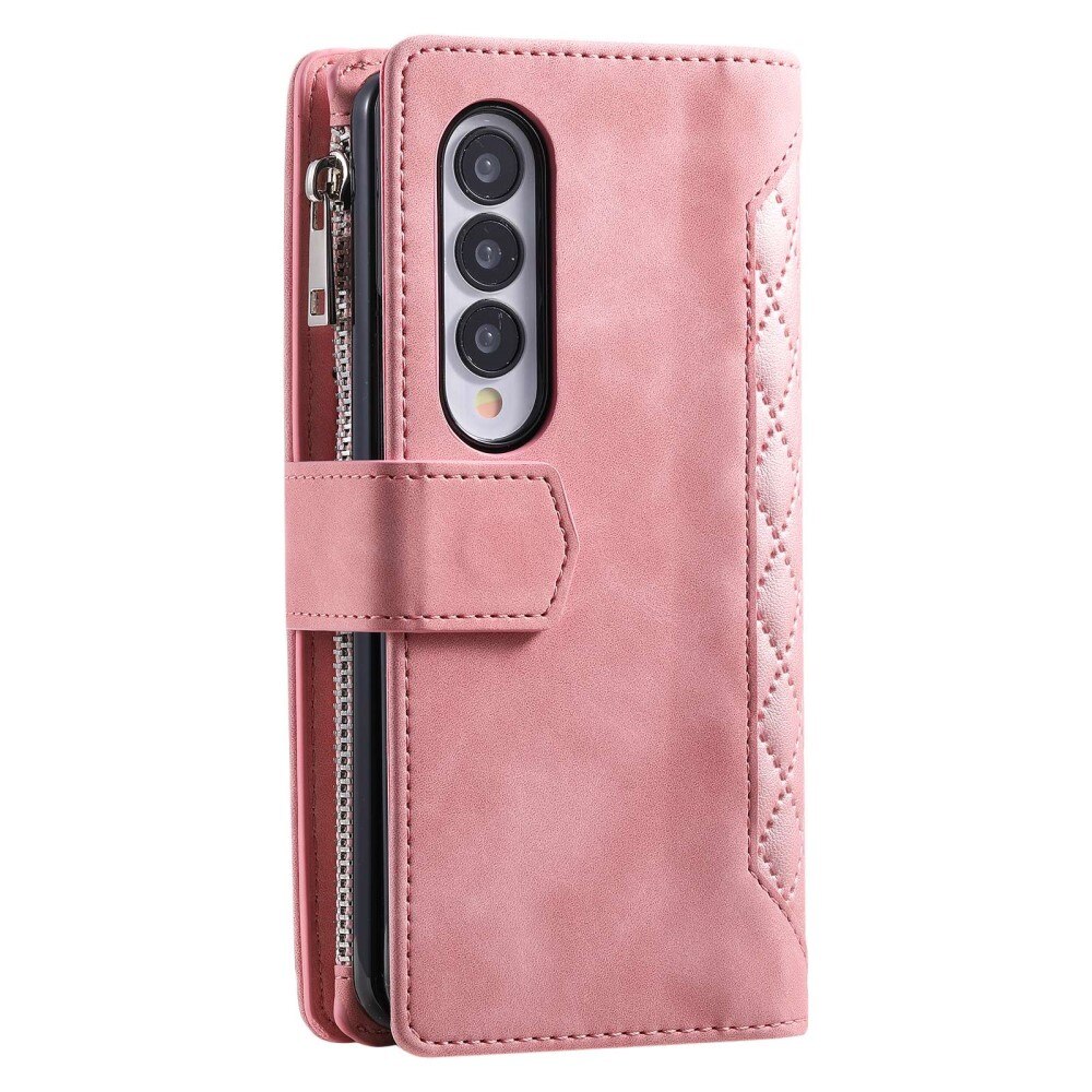 Samsung Galaxy Z Fold 4 Vattert lommebokveske, Rosa