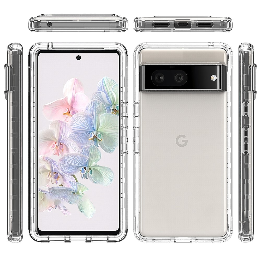 Google Pixel 7 Deksel Full Protection, Gjennomsiktig