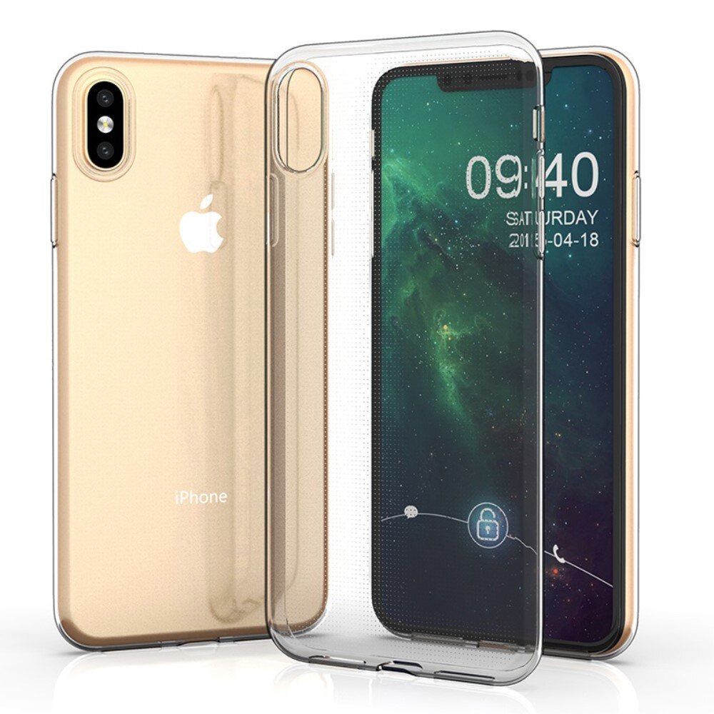 iPhone X/XS Tynt TPU-deksel, Gjennomsiktig