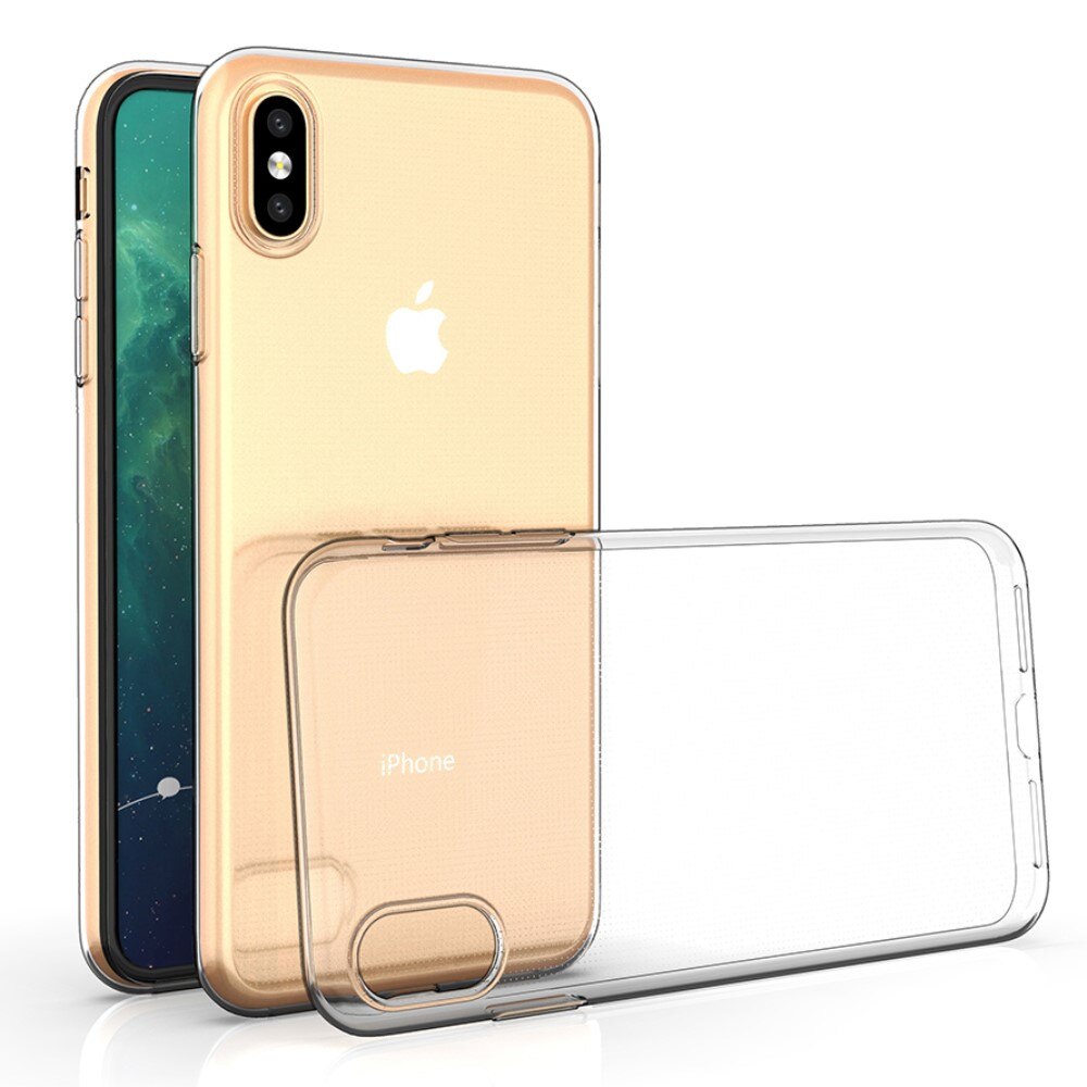 iPhone Xs Max Tynt TPU-deksel, Gjennomsiktig