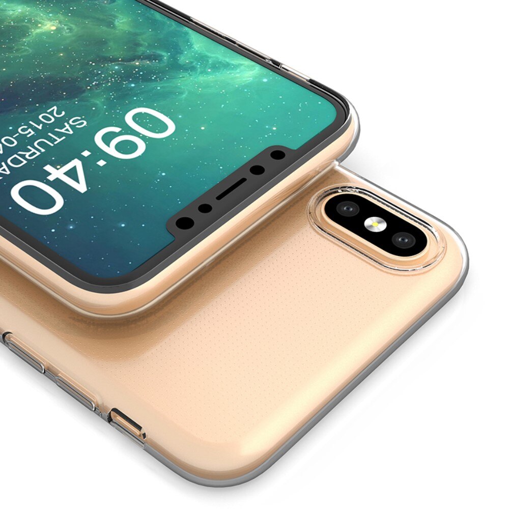 iPhone Xs Max Tynt TPU-deksel, Gjennomsiktig