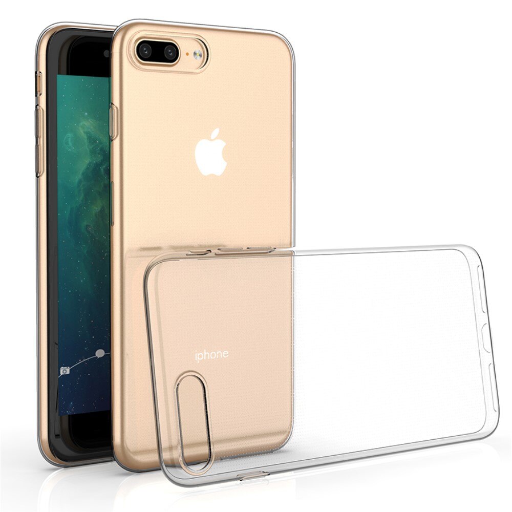 iPhone 7 Plus/iPhone 8 Plus Tynt TPU-deksel, Gjennomsiktig