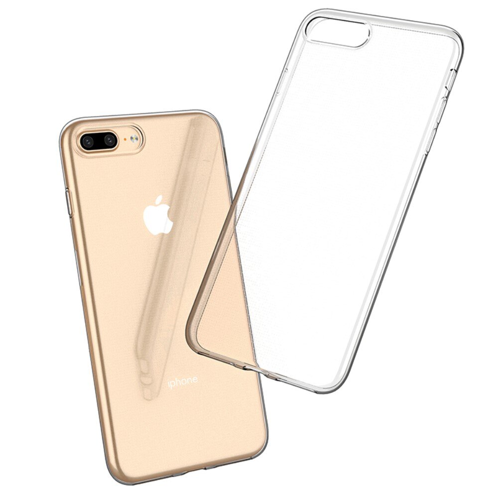 iPhone 7 Plus/iPhone 8 Plus Tynt TPU-deksel, Gjennomsiktig