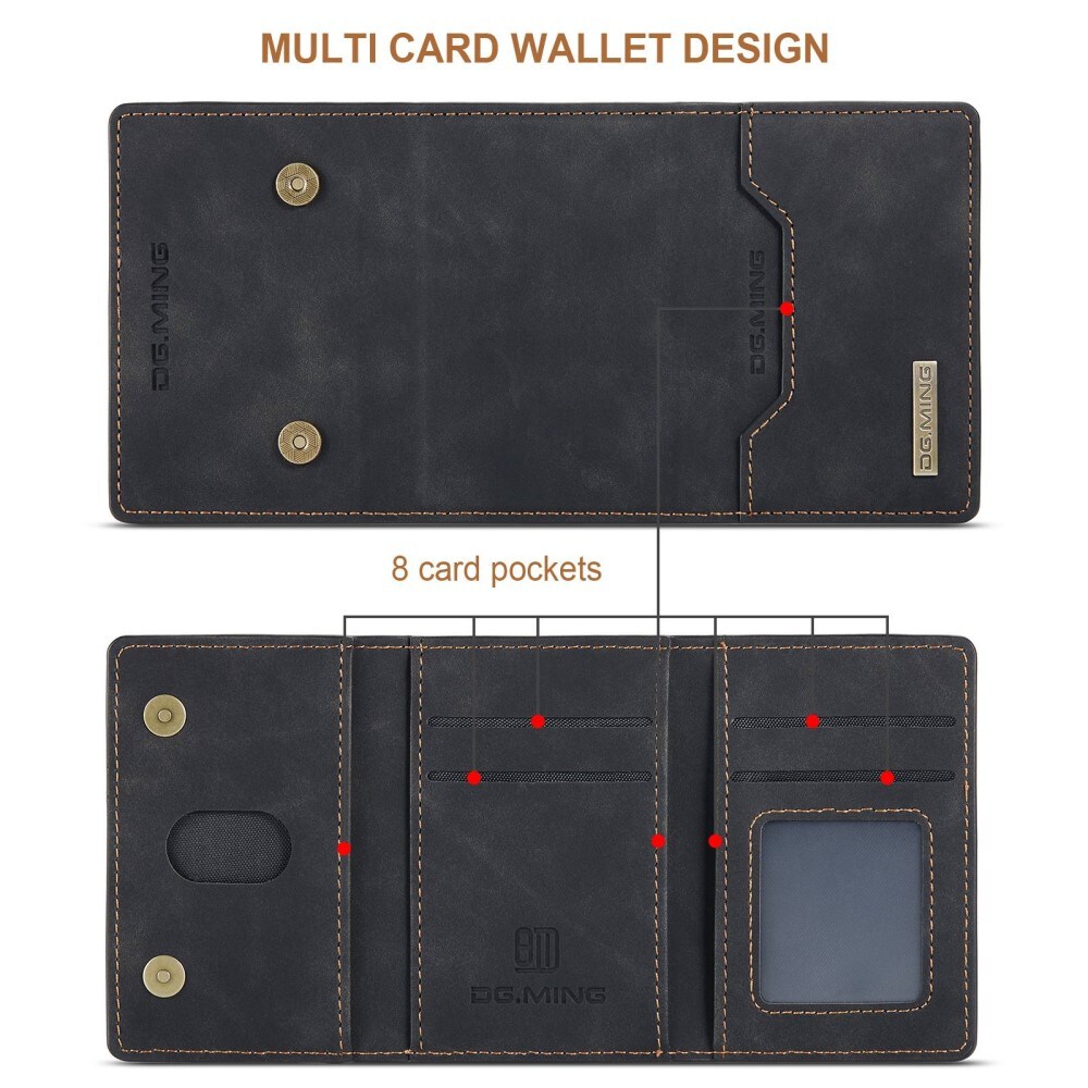 Samsung Galaxy S23 Ultra Deksel med avtakbar lommebok, Svart