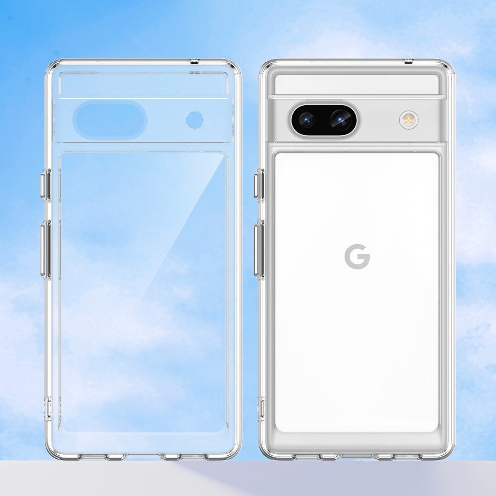 Google Pixel 7a Crystal Hybrid-deksel, Gjennomsiktig