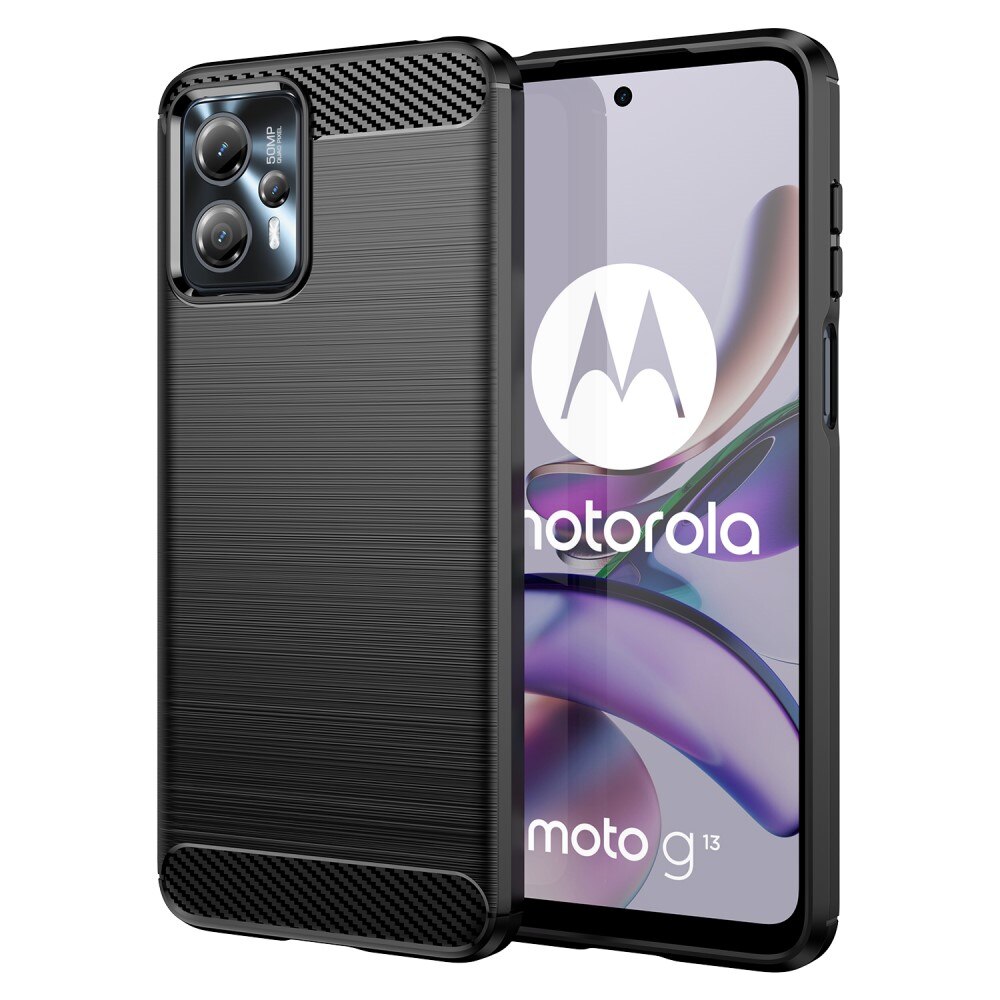 Motorola Moto G23 TPU-deksel Brushed, Svart