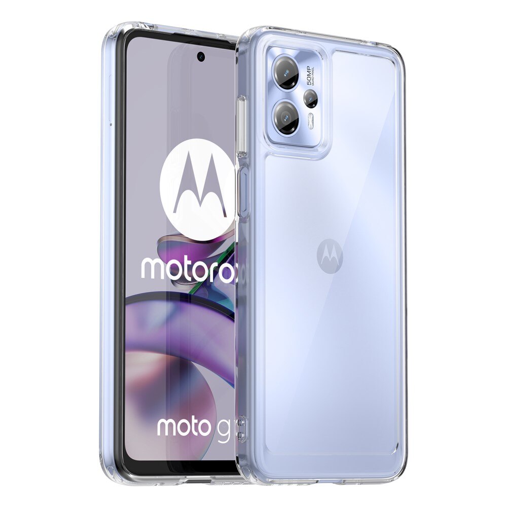 Motorola Moto G13/Moto G23 Crystal Hybrid-deksel, Gjennomsiktig