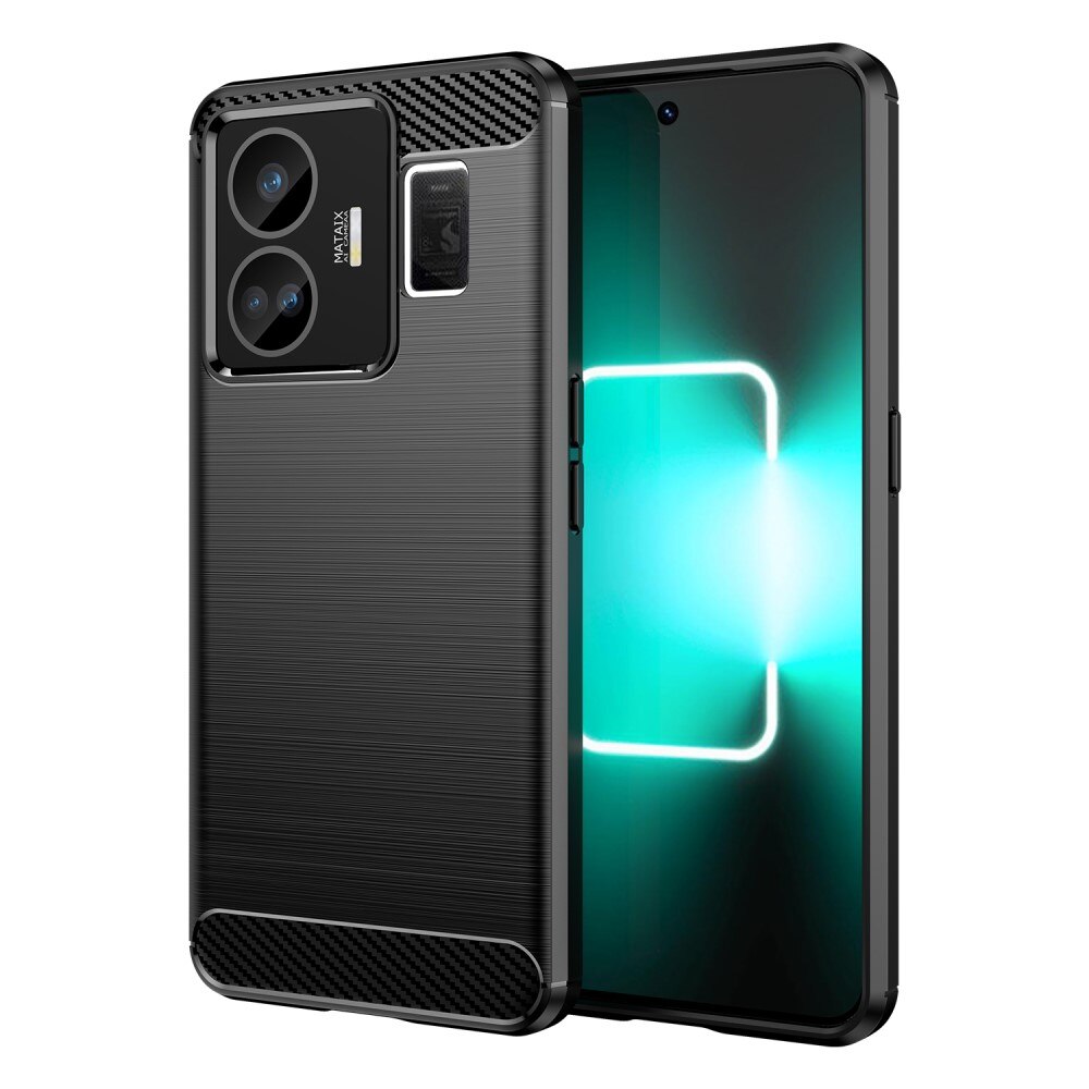  Realme GT3 TPU-deksel Brushed, Svart