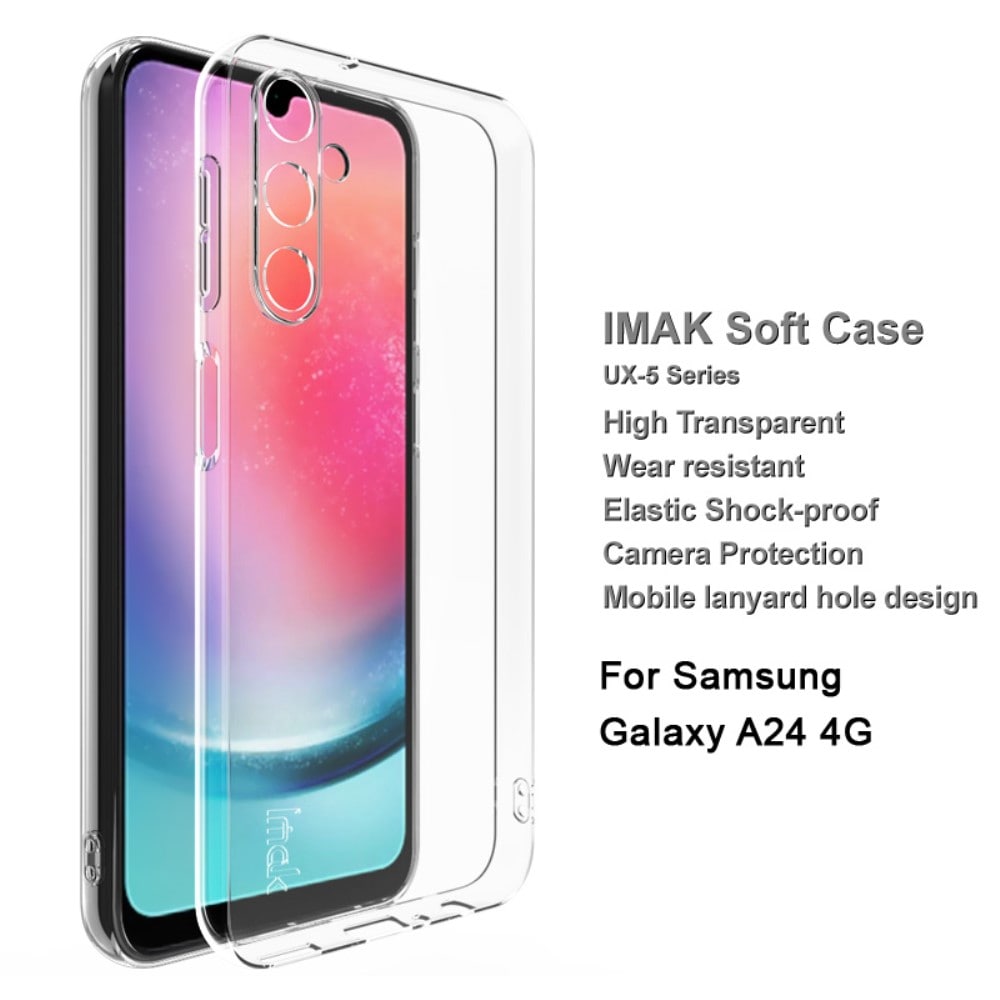 Samsung Galaxy A24 Deksel i TPU, Gjennomsiktig