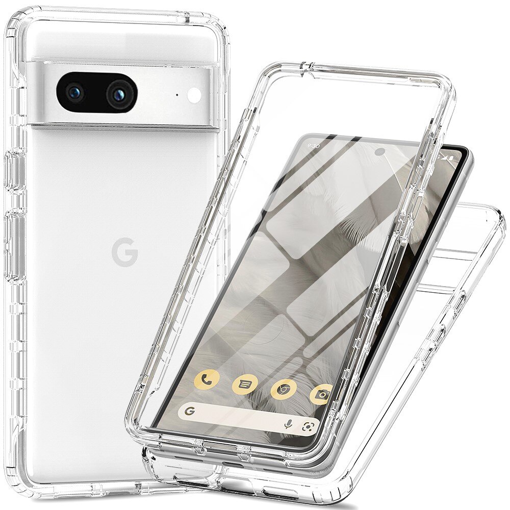 Google Pixel 7a Deksel Full Protection, Gjennomsiktig