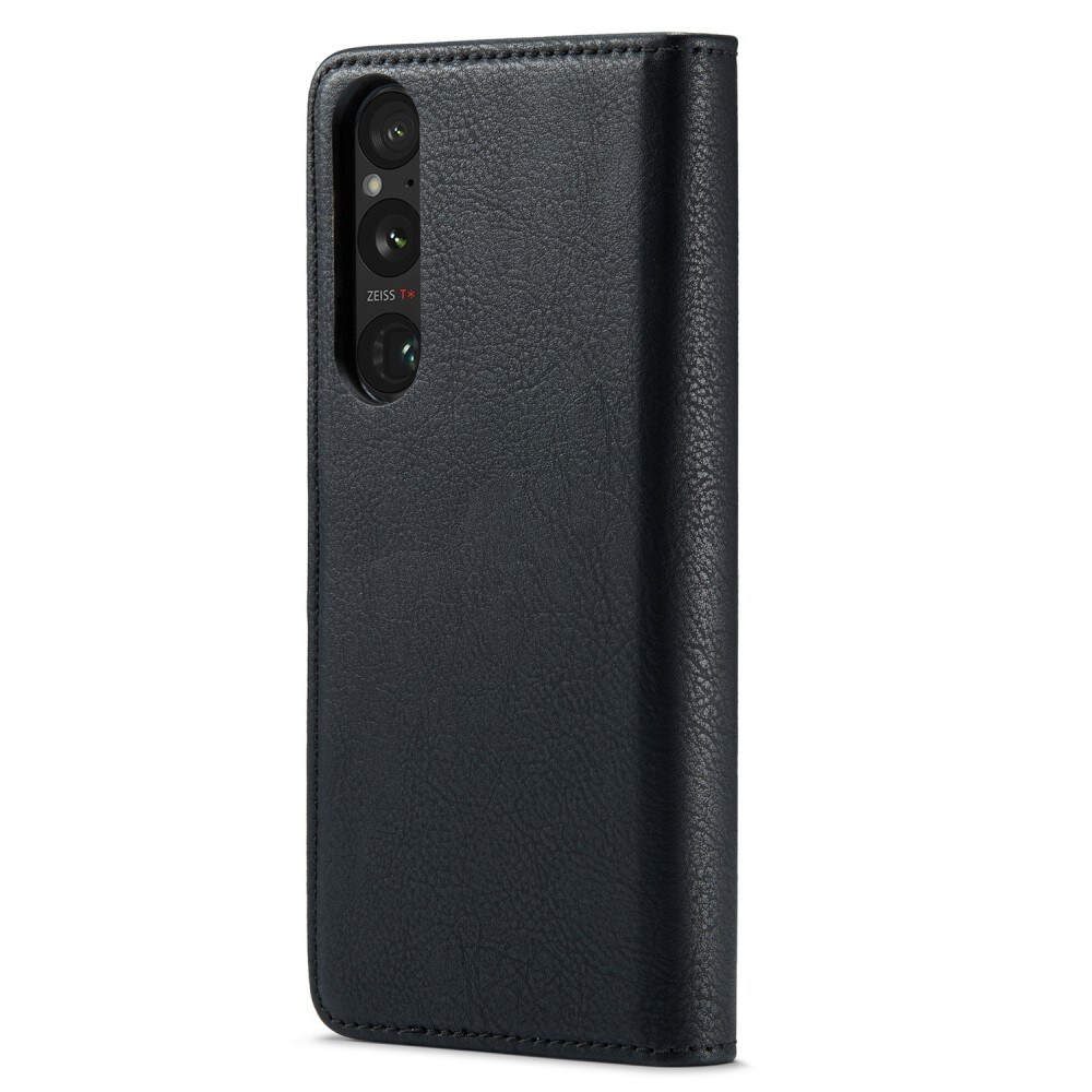 Sony Xperia 1 V Lommeboketui med avtakbart deksel, Black