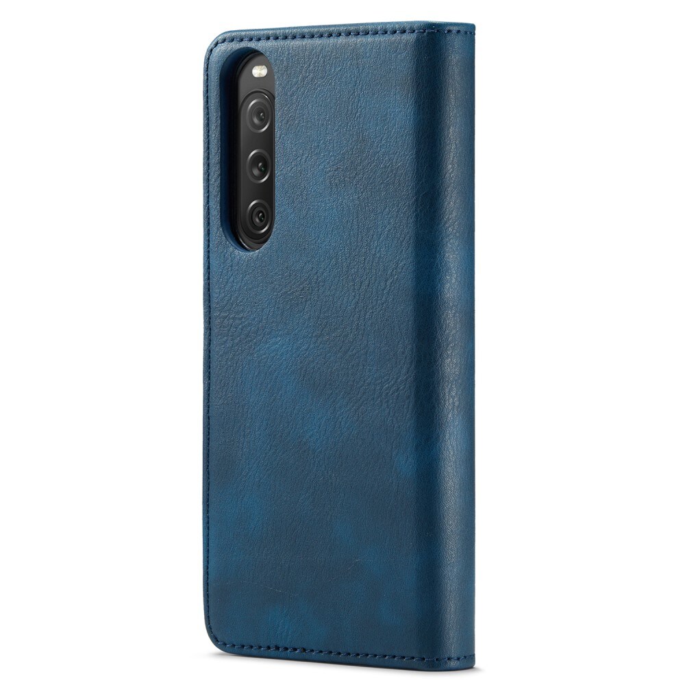 Sony Xperia 10 V Lommeboketui med avtakbart deksel, Blue