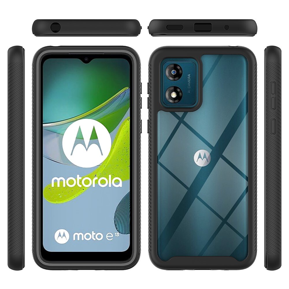 Motorola Moto E13 Deksel Full Protection, Svart