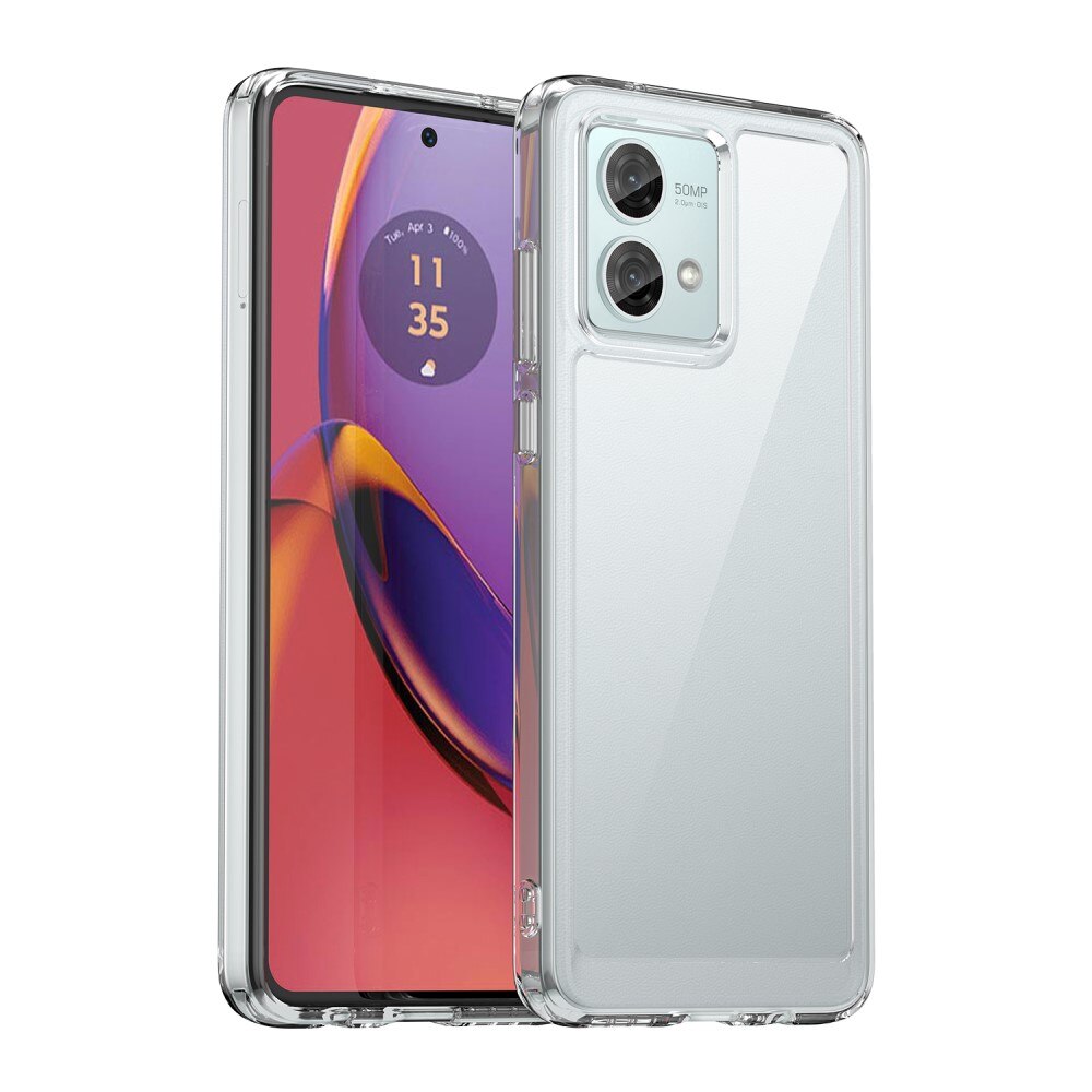 Motorola Moto G84 Crystal Hybrid-deksel, Gjennomsiktig