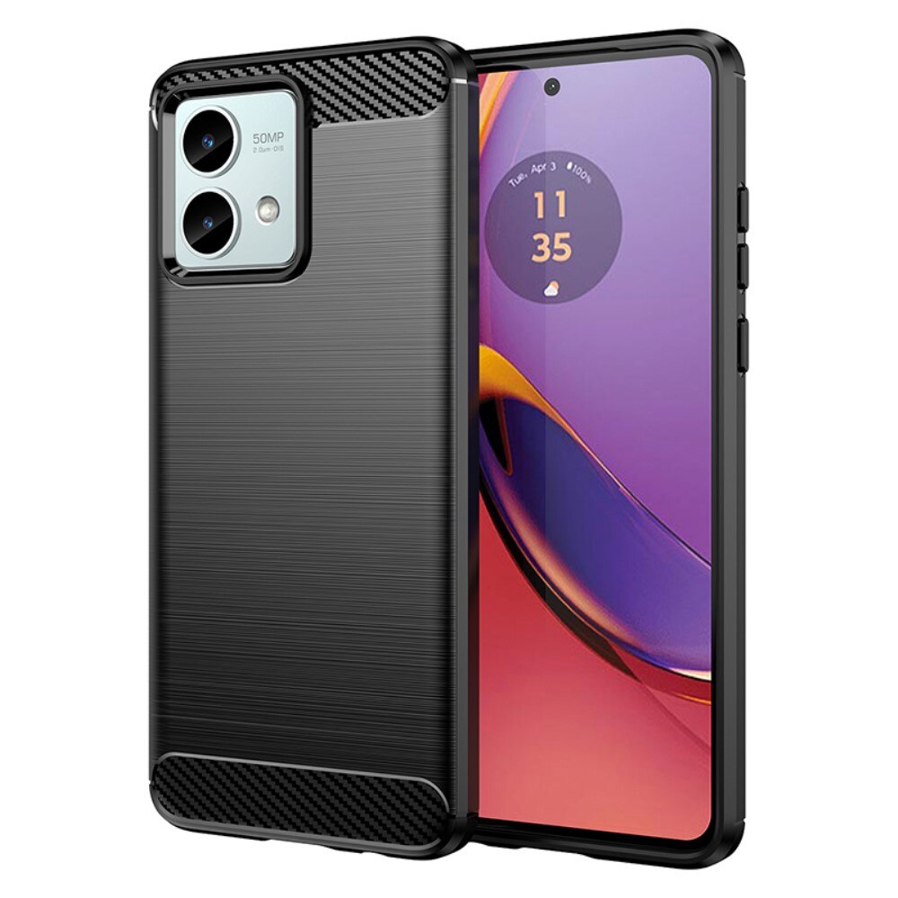 Motorola Moto G84 TPU-deksel Brushed, Svart