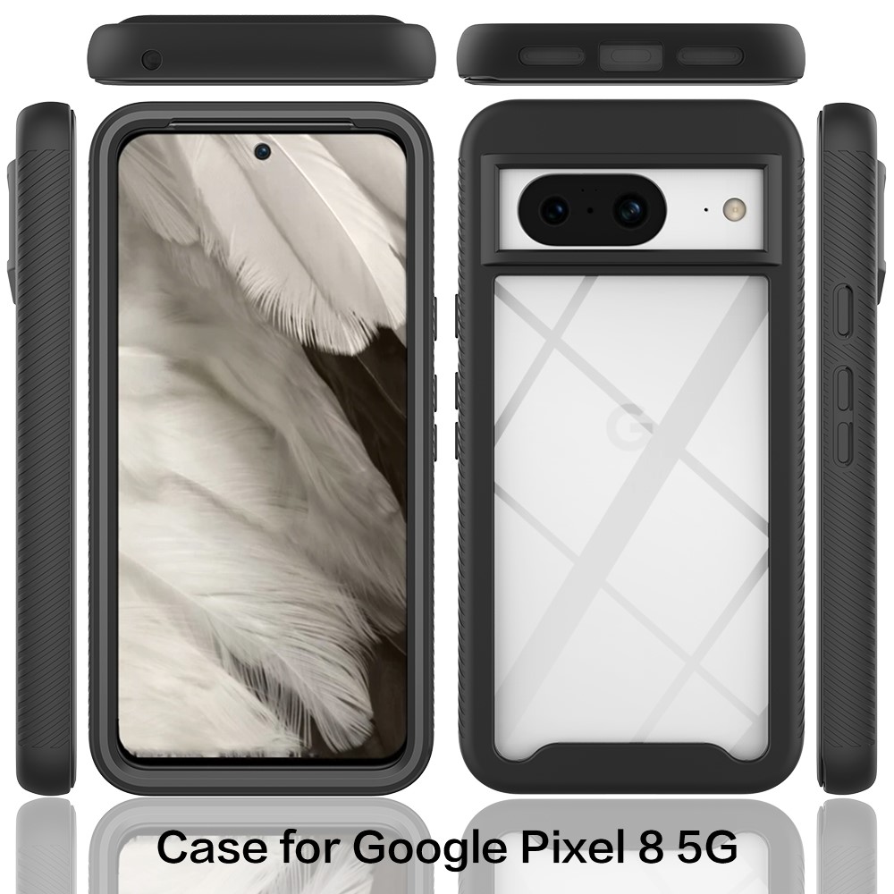 Google Pixel 8 Deksel Full Protection, Svart