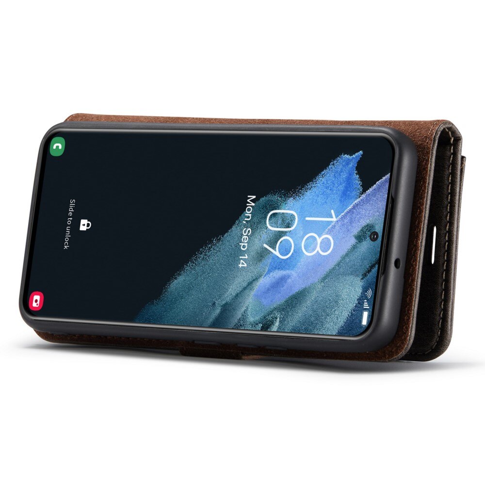 Samsung Galaxy S24 Plus Lommeboketui med avtakbart deksel, Brown