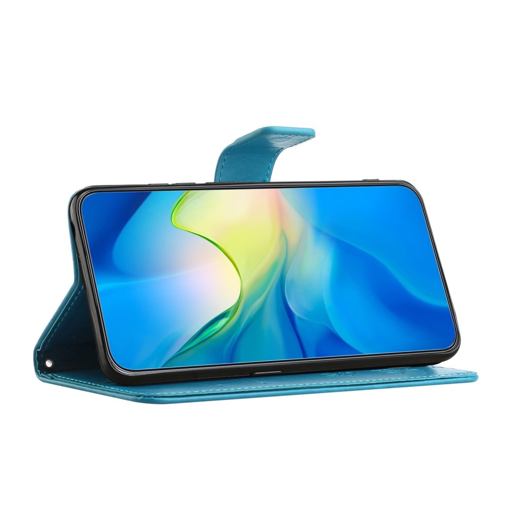 Samsung Galaxy A35 Mobiletui med sommerfugler, Blå