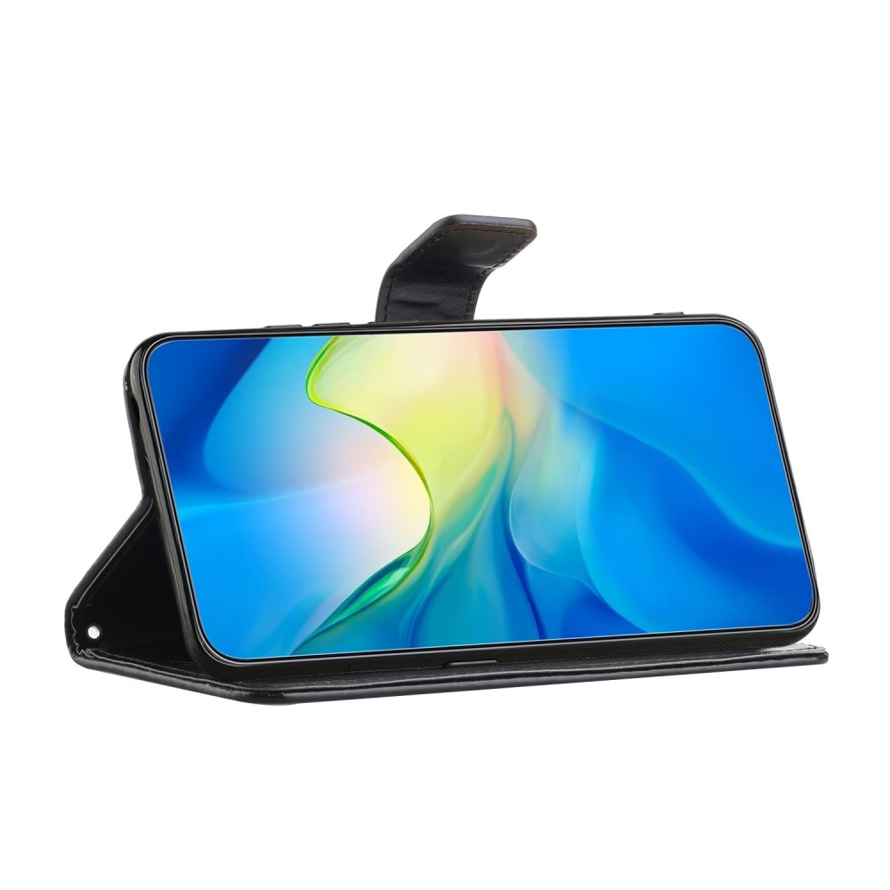 Samsung Galaxy A35 Mobiletui med sommerfugler, Svart