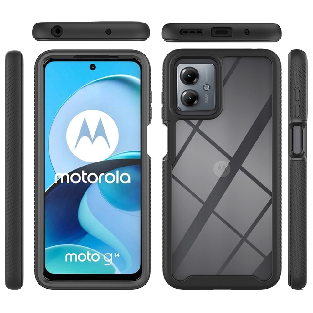 Motorola Moto G14 Deksel Full Protection, Svart