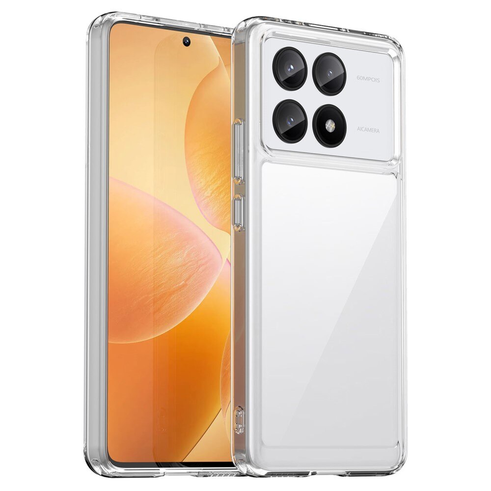 Xiaomi Poco X6 Pro Crystal Hybrid-deksel, Gjennomsiktig