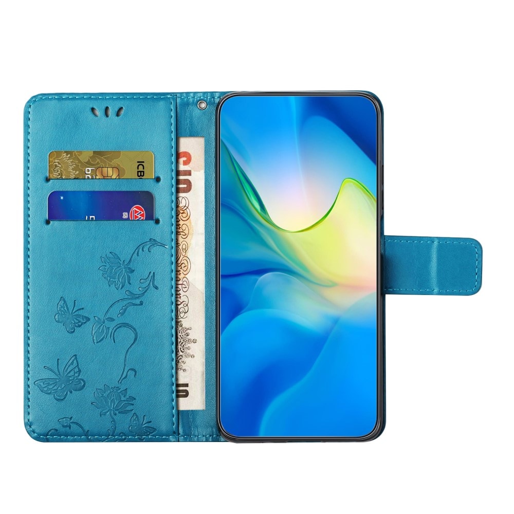 Samsung Galaxy Xcover 7 Mobiletui med sommerfugler, Blå