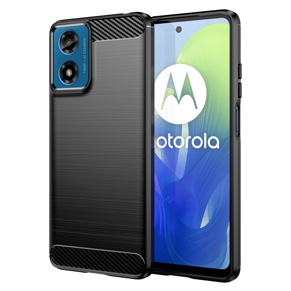 Motorola Moto G24 Power TPU-deksel Brushed, Svart