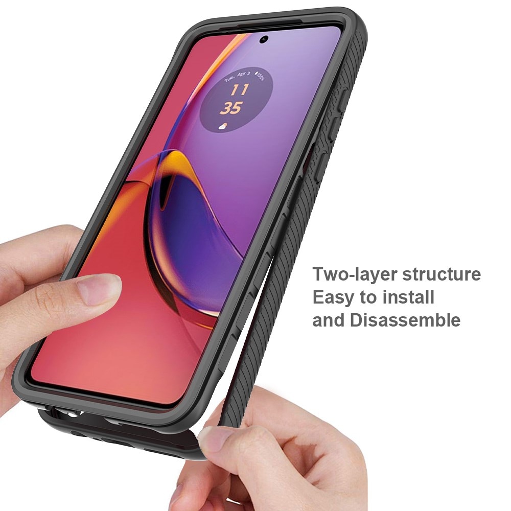 Motorola Moto G84 Deksel Full Protection, Svart